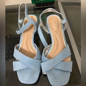 Kelly & Katie Light Blue Strappy Sandals